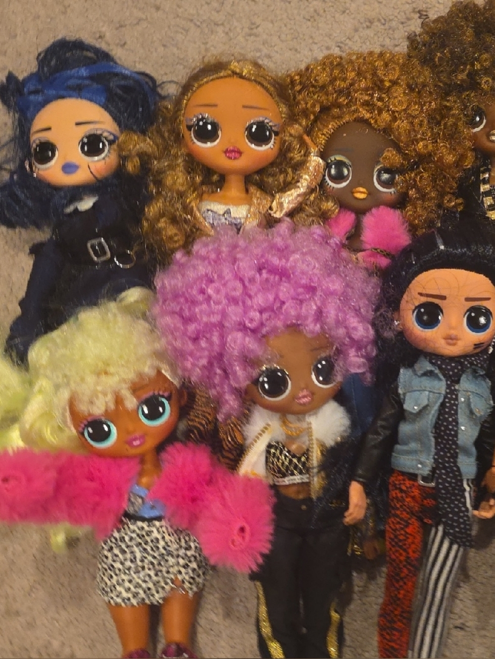 L.O.L. Surprise! Dolls Bundle with Pink, Purple, Yellow & Blue Hair